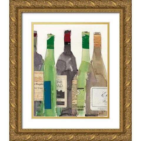 Dinner Party I Gold Ornate Wood Framed Art Print with Double Matting by Dixon, Samuel