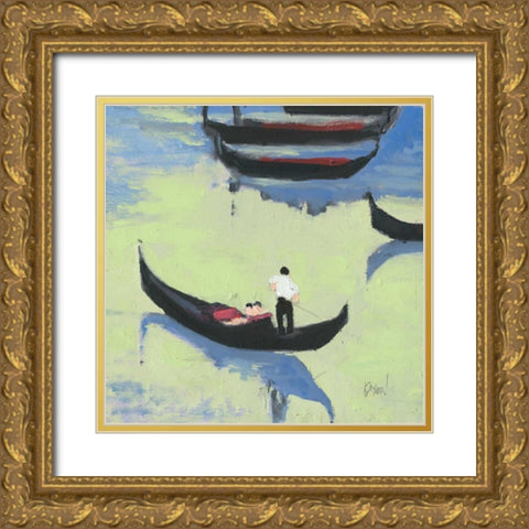 Venice Study I Gold Ornate Wood Framed Art Print with Double Matting by Dixon, Samuel