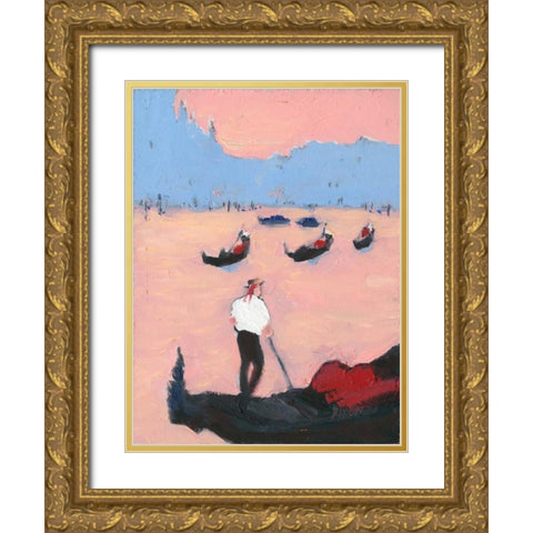 Venice Study II Gold Ornate Wood Framed Art Print with Double Matting by Dixon, Samuel