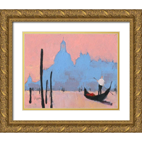 Venice Study III Gold Ornate Wood Framed Art Print with Double Matting by Dixon, Samuel