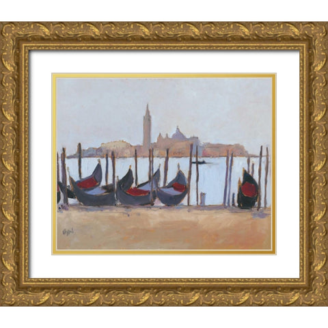 Venice Study IV Gold Ornate Wood Framed Art Print with Double Matting by Dixon, Samuel