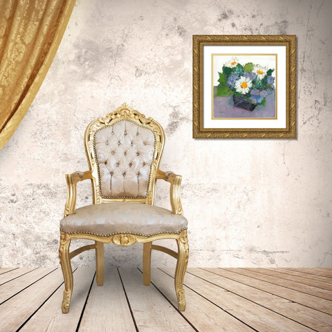 Potted Plant II Gold Ornate Wood Framed Art Print with Double Matting by Dixon, Samuel
