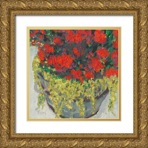Potted Plant III Gold Ornate Wood Framed Art Print with Double Matting by Dixon, Samuel