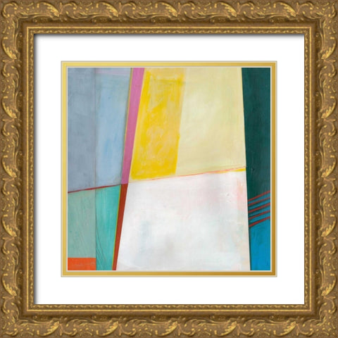Solidity I Gold Ornate Wood Framed Art Print with Double Matting by Fuchs, Jodi