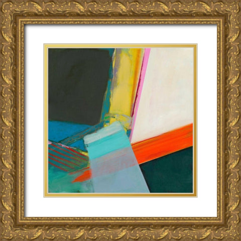 Solidity II Gold Ornate Wood Framed Art Print with Double Matting by Fuchs, Jodi
