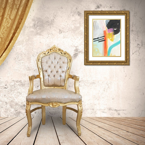 Rhythm Variations I Gold Ornate Wood Framed Art Print with Double Matting by Vess, June Erica