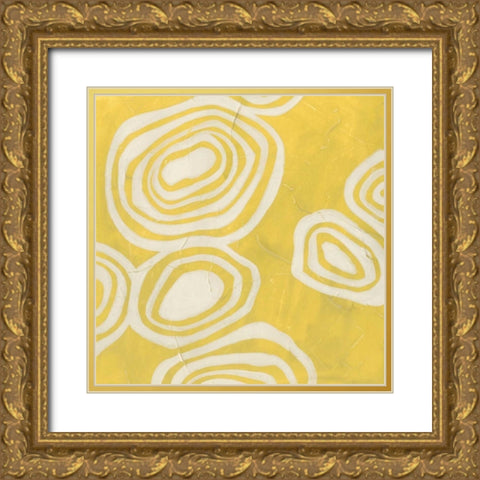 Mineral Motif III Gold Ornate Wood Framed Art Print with Double Matting by Vess, June Erica