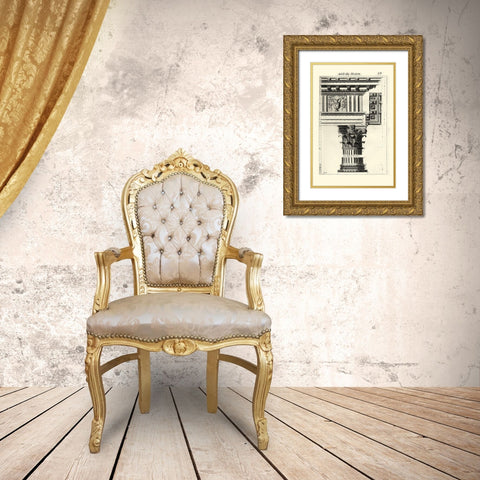 Custom Ancient Architecture VII Gold Ornate Wood Framed Art Print with Double Matting by Evelyn, John