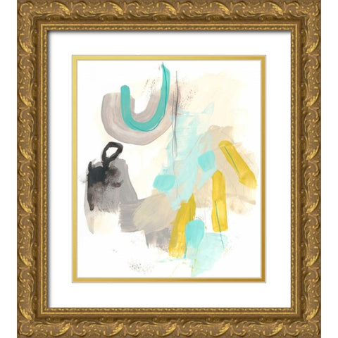 Intonation I Gold Ornate Wood Framed Art Print with Double Matting by Vess, June Erica