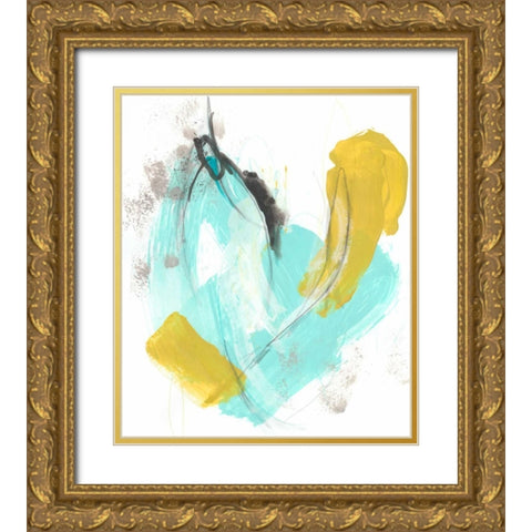 Intonation III Gold Ornate Wood Framed Art Print with Double Matting by Vess, June Erica