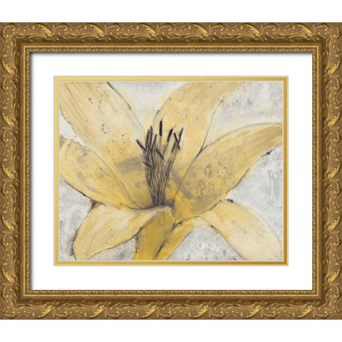 Transparency Flower I Gold Ornate Wood Framed Art Print with Double Matting by OToole, Tim