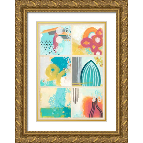 Gallery Petite II Gold Ornate Wood Framed Art Print with Double Matting by Vess, June Erica