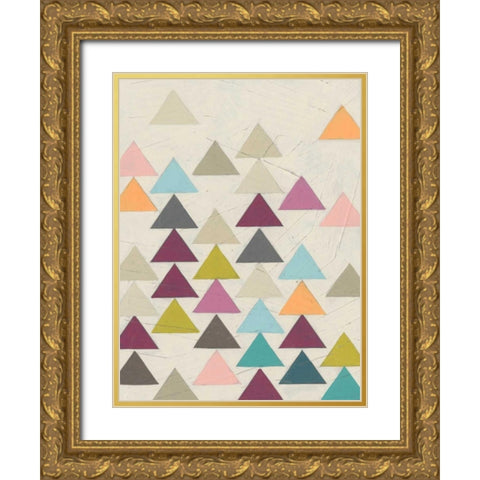 Confetti Prism VIII Gold Ornate Wood Framed Art Print with Double Matting by Vess, June Erica