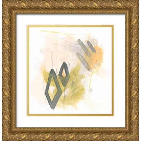 Side Swipe I Gold Ornate Wood Framed Art Print with Double Matting by Vess, June Erica