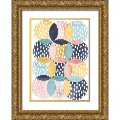 Deluge II Gold Ornate Wood Framed Art Print with Double Matting by Popp, Grace