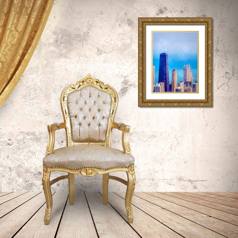 Chi Town II Gold Ornate Wood Framed Art Print with Double Matting by Quintero, Sonja