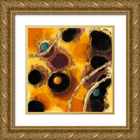 Meteor Shower II Gold Ornate Wood Framed Art Print with Double Matting by Ludwig, Alicia