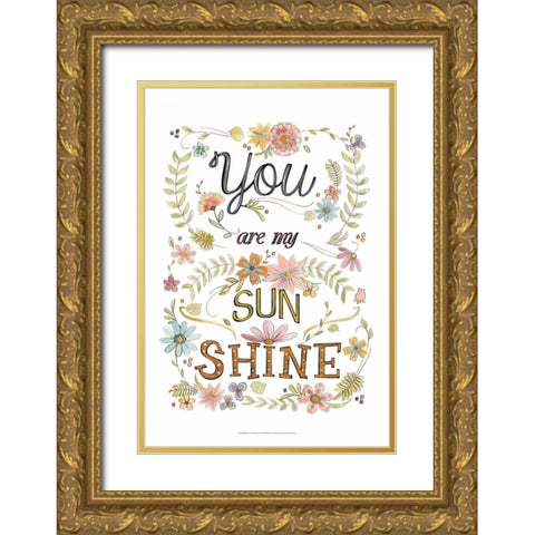 Sweet Sayings I Gold Ornate Wood Framed Art Print with Double Matting by Vess, June Erica