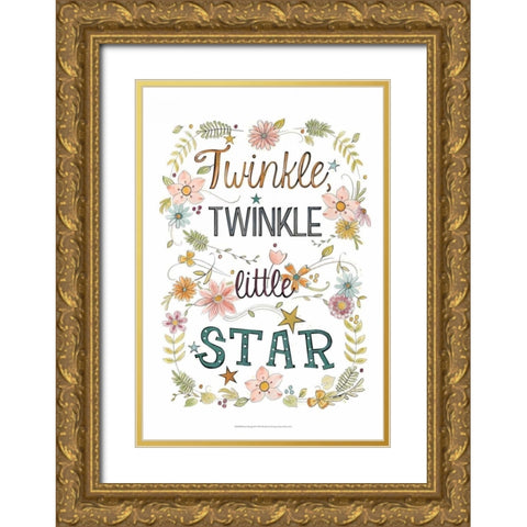 Sweet Sayings II Gold Ornate Wood Framed Art Print with Double Matting by Vess, June Erica