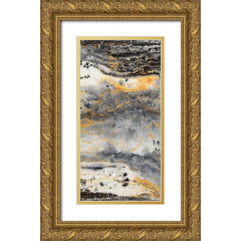 Granite II Gold Ornate Wood Framed Art Print with Double Matting by Hambly, Anna