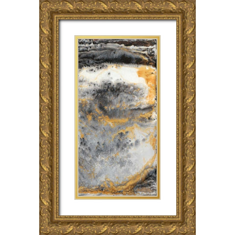 Granite III Gold Ornate Wood Framed Art Print with Double Matting by Hambly, Anna