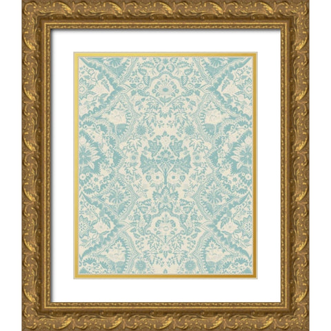 Baroque Tapestry in Spa I Gold Ornate Wood Framed Art Print with Double Matting by Vision Studio
