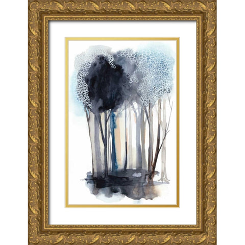Tranquil Coppice II Gold Ornate Wood Framed Art Print with Double Matting by Popp, Grace
