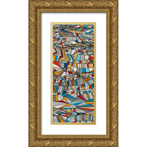Primary Grain I Gold Ornate Wood Framed Art Print with Double Matting by Galapon, Nikki