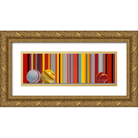The Four Seasons - Fall Gold Ornate Wood Framed Art Print with Double Matting by Cholakian, Kevork