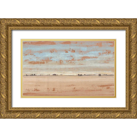 Southwest Vista II Gold Ornate Wood Framed Art Print with Double Matting by OToole, Tim