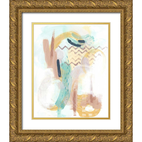 Division and Direction III Gold Ornate Wood Framed Art Print with Double Matting by Vess, June Erica