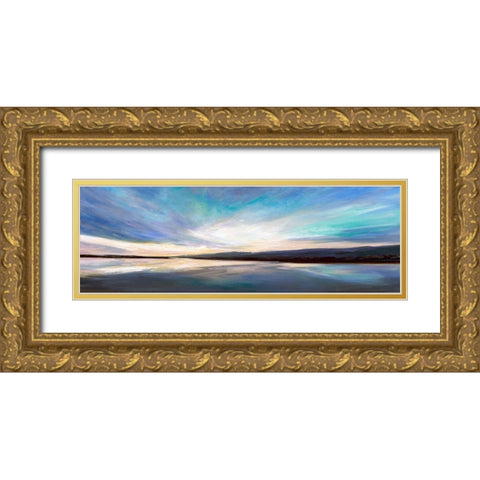 Salt Flats I Gold Ornate Wood Framed Art Print with Double Matting by Finch, Sheila