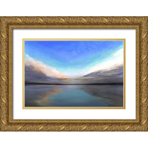 Salt Flats III Gold Ornate Wood Framed Art Print with Double Matting by Finch, Sheila