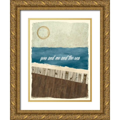 Boardwalk Reverie II Gold Ornate Wood Framed Art Print with Double Matting by Damon, Chris