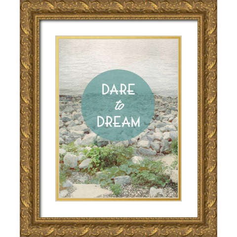 Centered Sentiment II Gold Ornate Wood Framed Art Print with Double Matting by Fagalde, Jarman