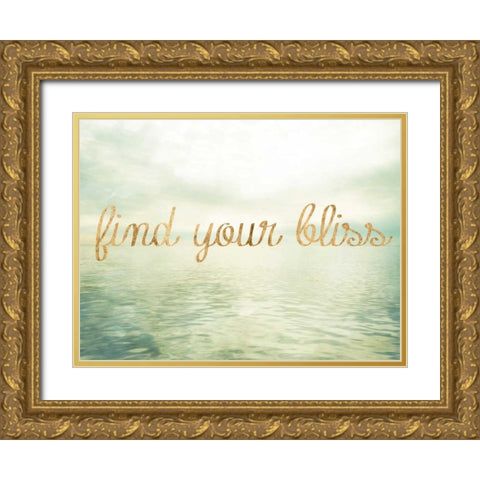 Water Bliss I Gold Ornate Wood Framed Art Print with Double Matting by Quintero, Sonja
