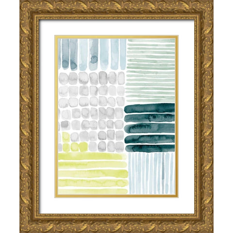Aerial Abstract II Gold Ornate Wood Framed Art Print with Double Matting by Popp, Grace
