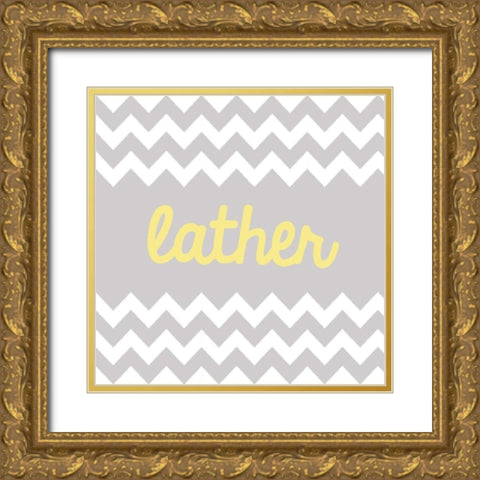 Lather Gold Ornate Wood Framed Art Print with Double Matting by Hambly, Anna