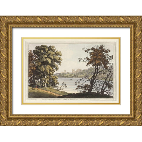 View at Blenheim Gold Ornate Wood Framed Art Print with Double Matting by Stadler, Joseph