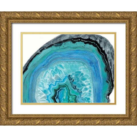 Agate Studies II Gold Ornate Wood Framed Art Print with Double Matting by McCavitt, Naomi