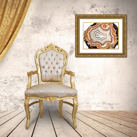 Agate Studies IV Gold Ornate Wood Framed Art Print with Double Matting by McCavitt, Naomi