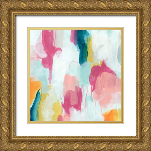 Synergetic III Gold Ornate Wood Framed Art Print with Double Matting by Vess, June Erica