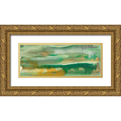 Kinetic Alignments II Gold Ornate Wood Framed Art Print with Double Matting by Chandler, Sharon