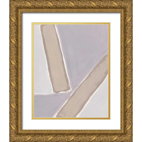 Neutral Impact II Gold Ornate Wood Framed Art Print with Double Matting by Vess, June Erica