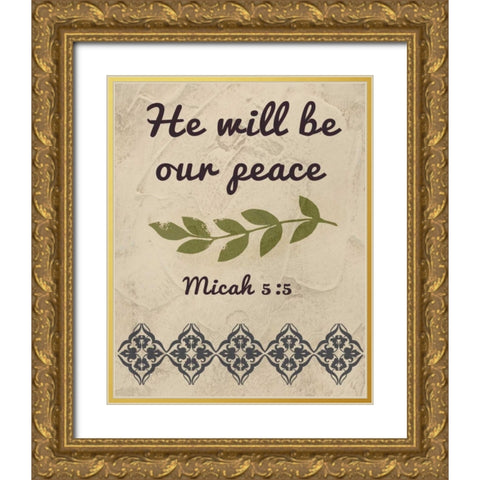 More Than Words II Gold Ornate Wood Framed Art Print with Double Matting by Studio W
