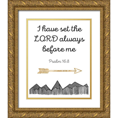 More Than Words XI Gold Ornate Wood Framed Art Print with Double Matting by Studio W