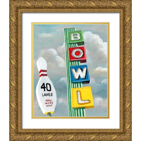 American Roadside I Gold Ornate Wood Framed Art Print with Double Matting by McCavitt, Naomi