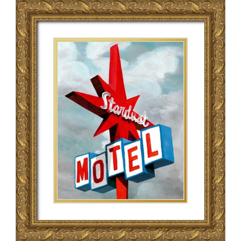American Roadside VI Gold Ornate Wood Framed Art Print with Double Matting by McCavitt, Naomi