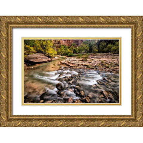 Virgin River II Gold Ornate Wood Framed Art Print with Double Matting by Head, Danny