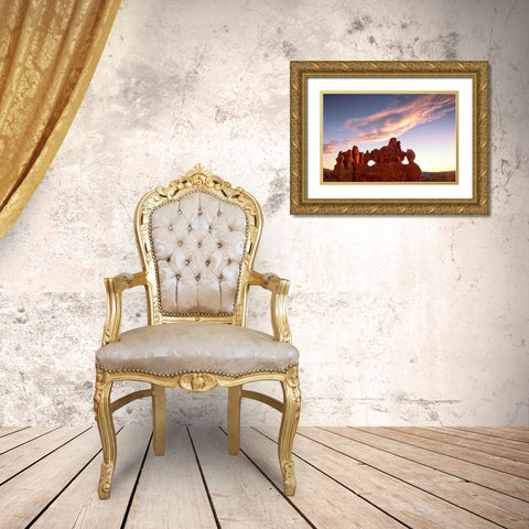 Clouds at Bryce Canyon Gold Ornate Wood Framed Art Print with Double Matting by Head, Danny